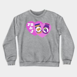 Peanut Butter and Jelly Day - PB & J Love Crewneck Sweatshirt